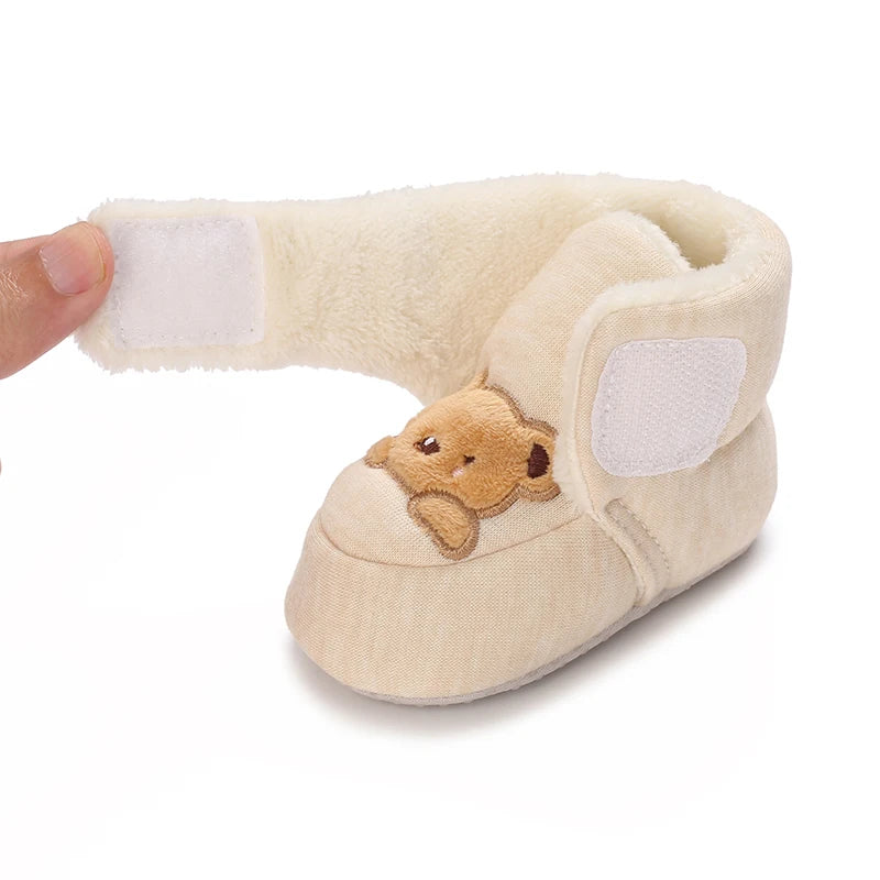 Cartoon Cotton Winter Boots, Soft Sole