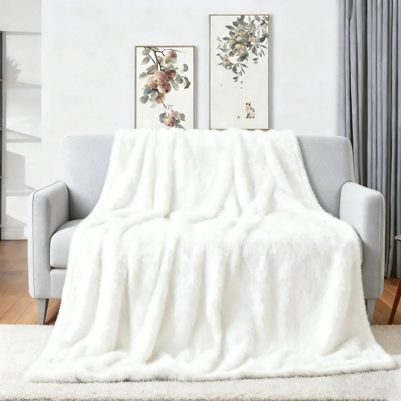 Funny Cartoon Blue Bird Series Flannel Throw Blanket Cute Bird Doing Daily Activities Cozy Soft Lightweight Blanket for Bedroom Sofa Kids Room Home Decoration