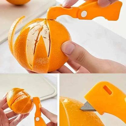 1PC peeler, plastic folding handle fruit peeler tool, vegetable and fruit cutter, creative lemon and grapefruit peeler, kitchen