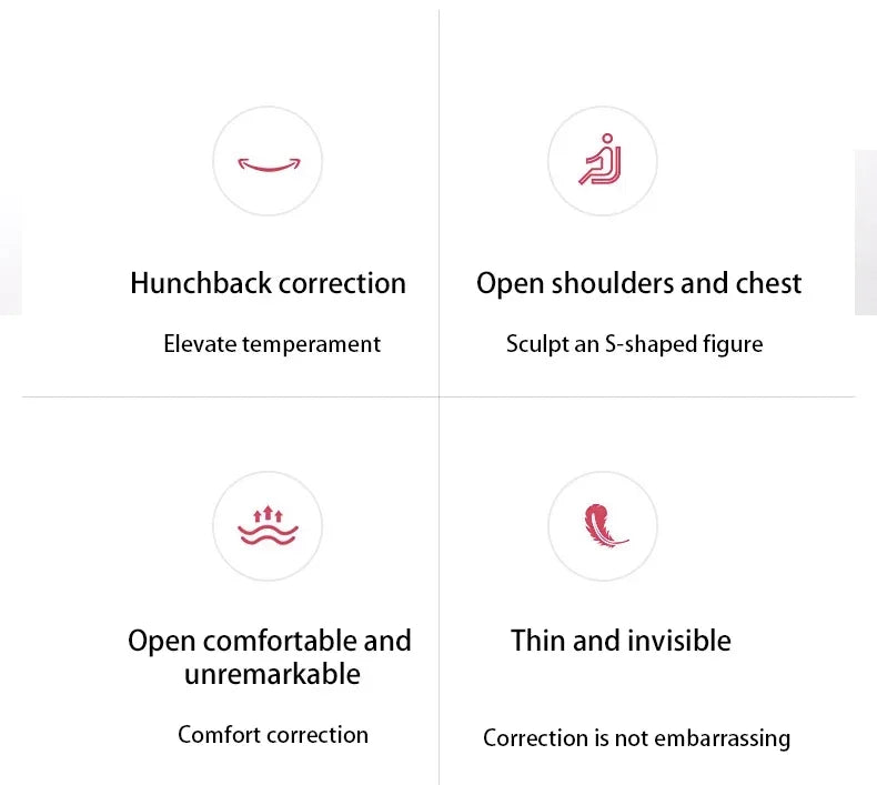 Hunchback Corrector for Adults,Invisible Posture Correction With Straps, Bent Waist, Chest and Neck Forward Tilt Correction Tool