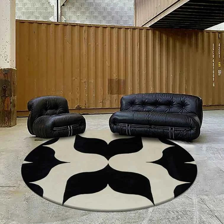 Fluffy Soft Living Room Decoration Carpet Light Luxury Rugs for Bedroom Large Area Round Lounge Rug Home Study Thicken Plush Mat