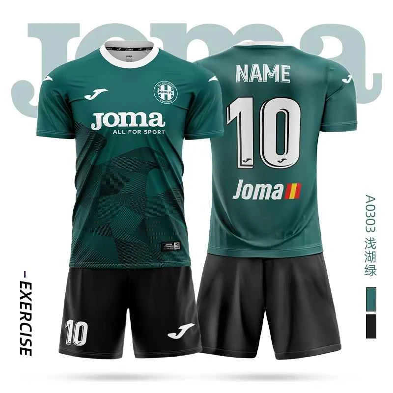 joma Homer soccer jersey short-sleeved shirt + shorts set 3DT T-shirt children's training uniform team match soccer jersey