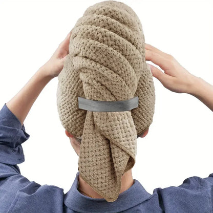 Extra Large Microfiber Quick Dry Hair Towel Wrap Turban Ultra Absorbent Soft