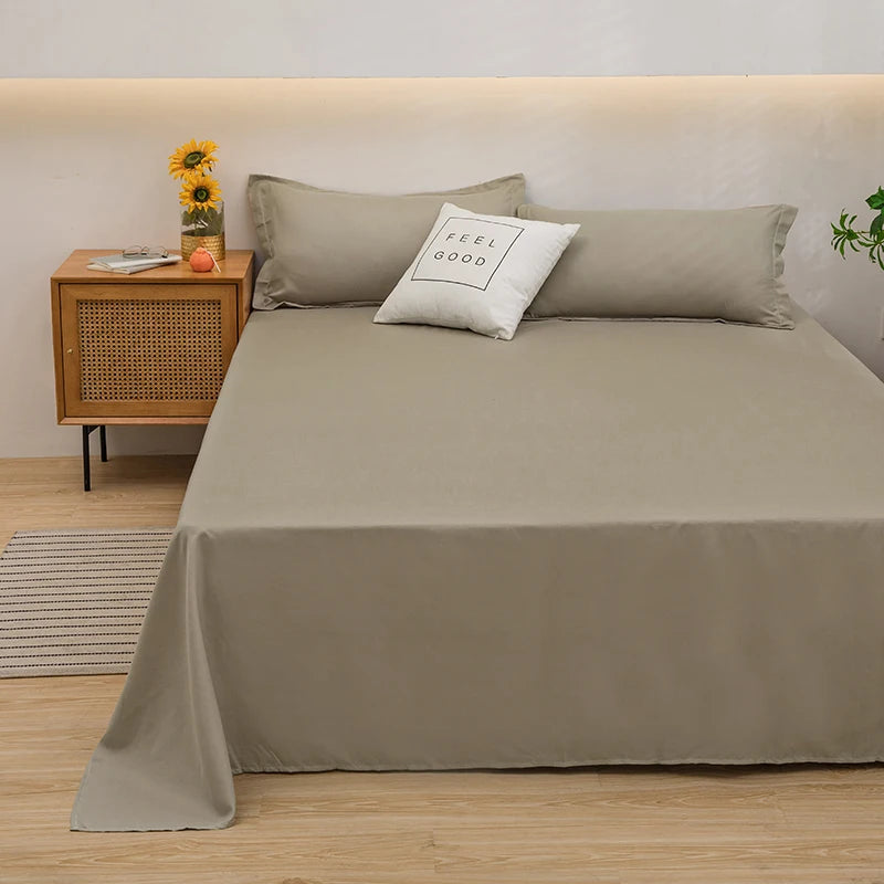 Solid Color Flat Sheet, Dorm & Student Bedding
