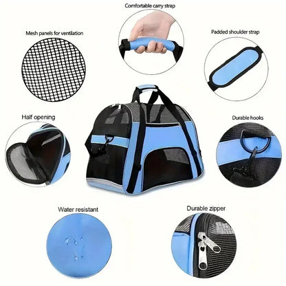 Foldable Mesh Pet Carrier Bag