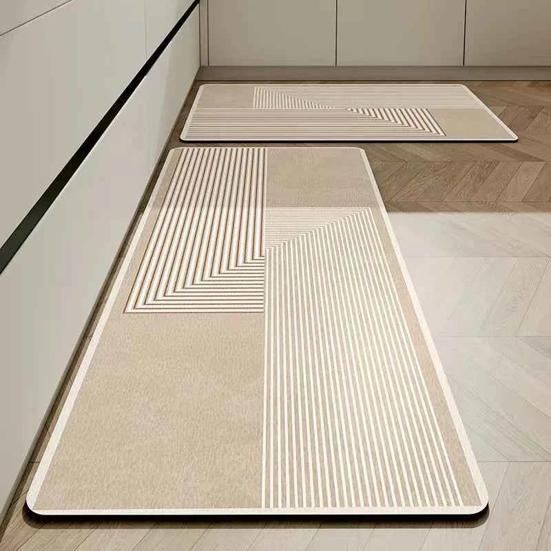 VIKAMA Kitchen Floor Mats Diatomaceous Earth Carpet Non-slip Wipable Extension Strip Dirt-resistant Absorbent Foot Mats