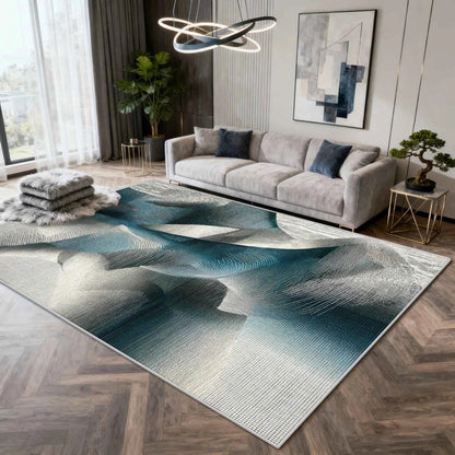 Nordic Light Luxury Carpet Abstract Art Decoration Home Living Room Large Rugs 200×300 Bedroom Cloakroom Plush Foot Mat Washable