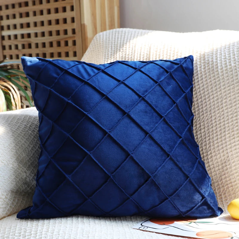Multi-Color Velvet Cushion Cover, Nordic Style