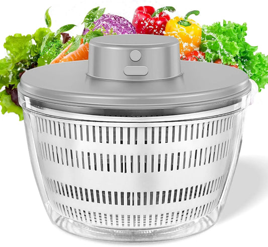 4L USB Rechargeable Electric Salad Spinner and Veggie Dryer