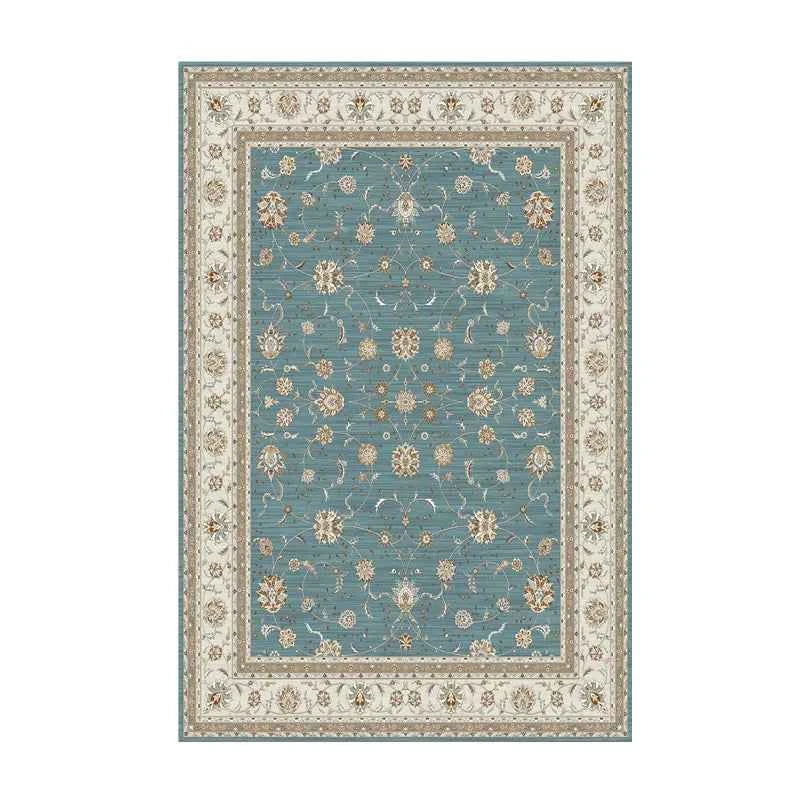 VIKAMA Washable Foldable Imitation Cashmere Carpet Entry Door Mat Persian Retro Style Living Room Bedroom Bed Soft Mat
