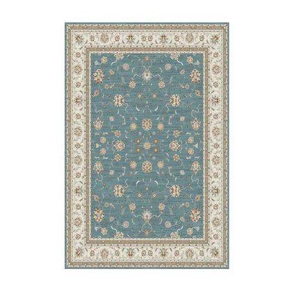 VIKAMA Washable Foldable Imitation Cashmere Carpet Entry Door Mat Persian Retro Style Living Room Bedroom Bed Soft Mat