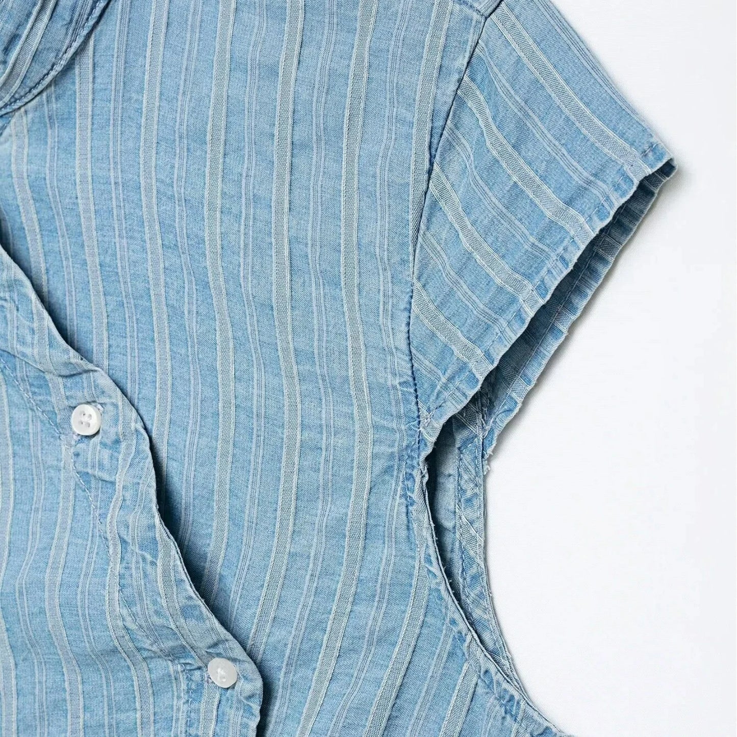 Women's Trendy Striped Short Sleeve Blouse – O-Neck Casual Commute Comfortable Summer Shirt
