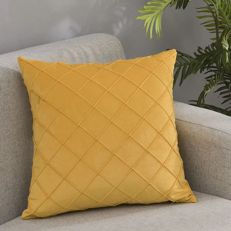 Multi-Color Velvet Cushion Cover, Nordic Style