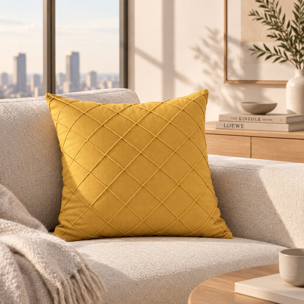 Velvet Cushion Cover with Zipper, 6 Colors & 3 Sizes