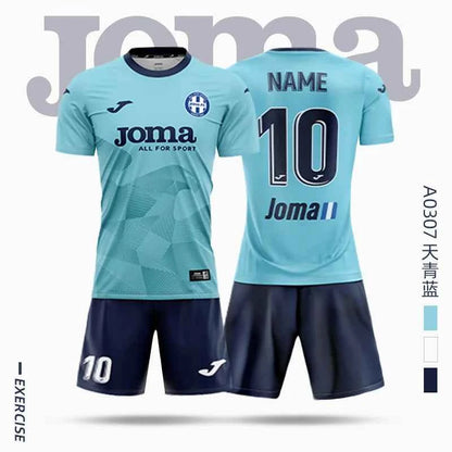 joma Homer soccer jersey short-sleeved shirt + shorts set 3DT T-shirt children's training uniform team match soccer jersey