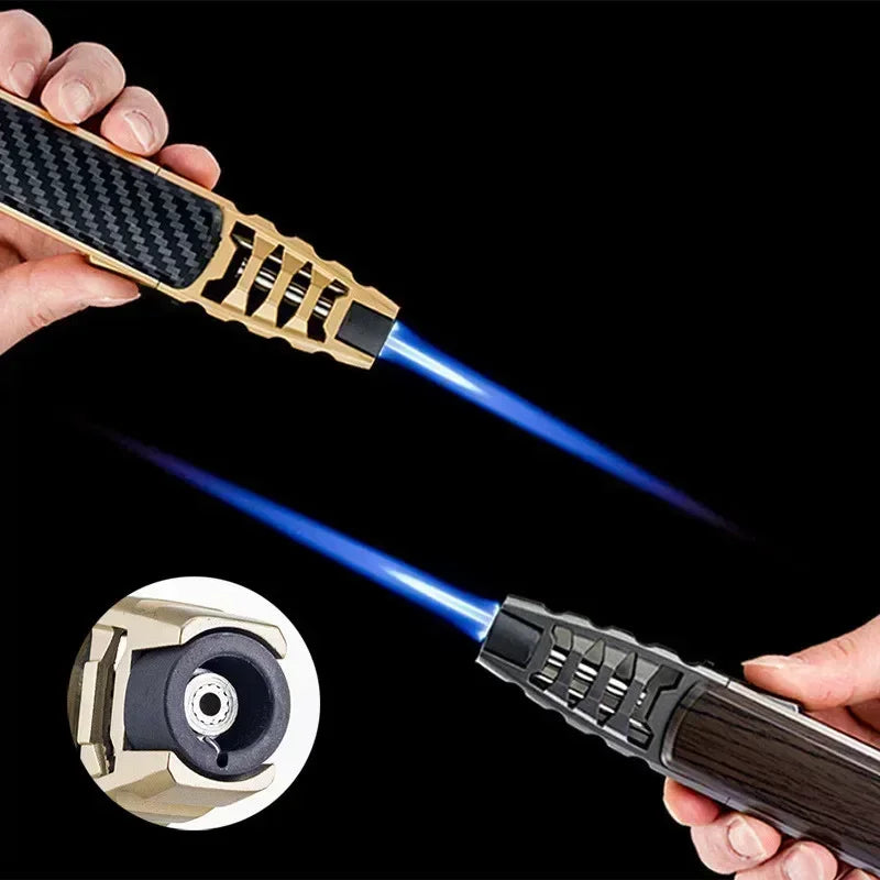 JOBON Windproof Turbine Torch Lighter — Blue Flame Butane Gas for BBQ, Kitchen & Welding
