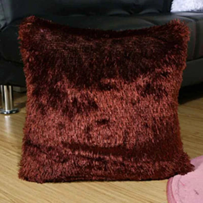 Soft Faux Fur Pillows Case Plush Cushion Cover Pink Blue Purple Warm Living Room Bedroom Sofa Decorative Pillows Cover 40*40cm