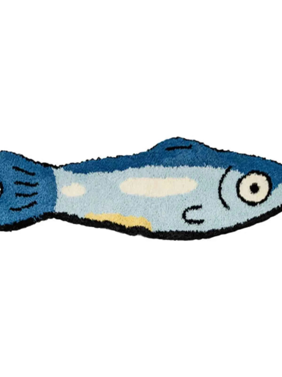 VIKAMA Cartoon Salmon Bedroom Bedside Rug Decorative Floor Mat Creative Soft Plush Carpet Bathroom Bathroom Home Decoration