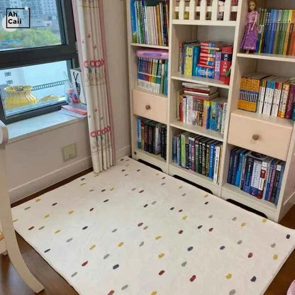 Children Furry Carpet Spotted Rug for living Room Modern Floor Mat Room Decor Bedroom Plush Mat