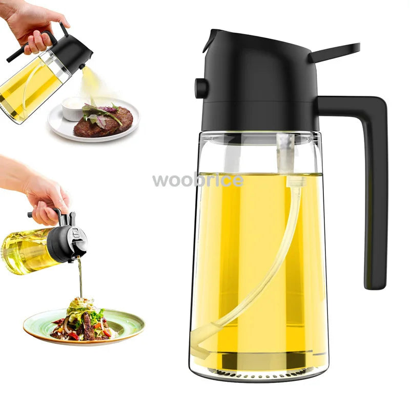 2-in-1 Oil Sprayer & Basting Brush for Cooking