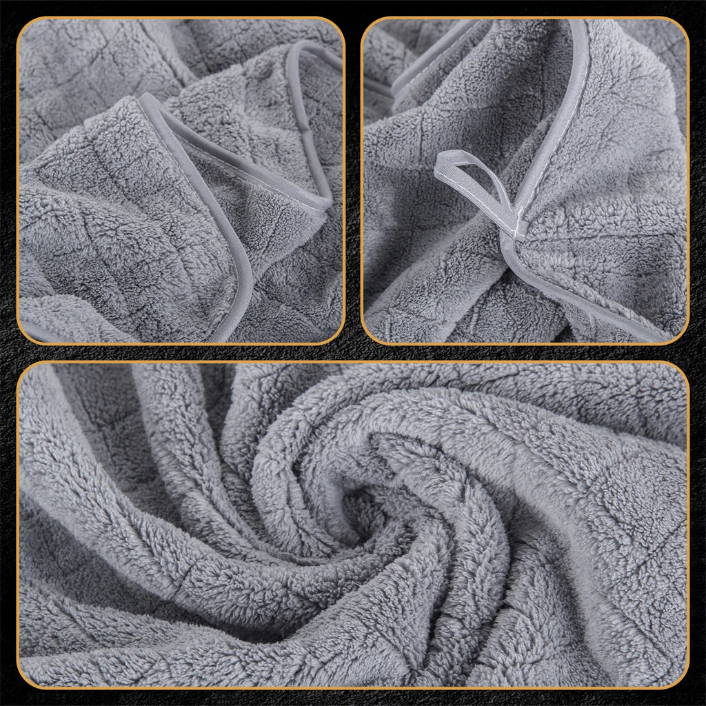 6-Piece Towel and Bath Towel Set, 2 Bath Towels + 2 Hand Towels