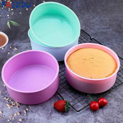 FAIS DU Round Silicone Mold Nonstick Baking Pan Layer Cake Mousse Fondant Cylinder Mould For Pastry Bakeware Kitchen Accessories