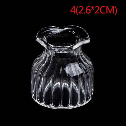 1:12 Dollhouse Miniature Flowerpot Vase Glass Basin DIY Furniture Toys