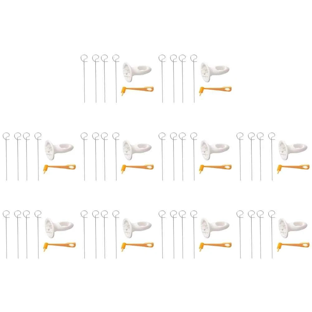 Spiral Potato Cutter with 4 Stainless Steel Sticks Manual Twisted Potato Slicer Reusable Potato Twister Kitchen Gadgets