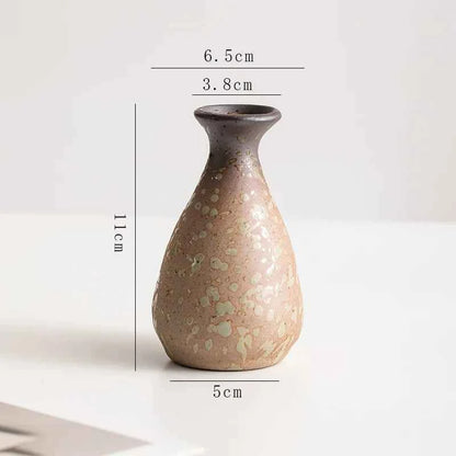Creative Irregular Stone Shape Ceramic Vase Flowers Plant Potted Hydroponics Mini Vase Interior Aesthetics Home Decoration Gifts