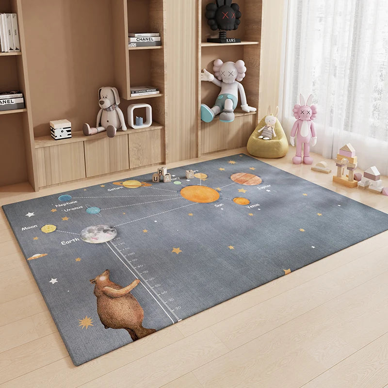VIKAMA Cartoon Kids Room Rug – Soft Noise-Reducing Floor Mat for Children's Bedroom & Living Room