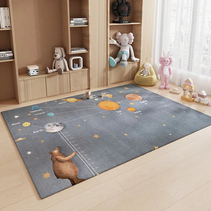 VIKAMA Cartoon Kids Room Rug – Soft Noise-Reducing Floor Mat for Children's Bedroom & Living Room