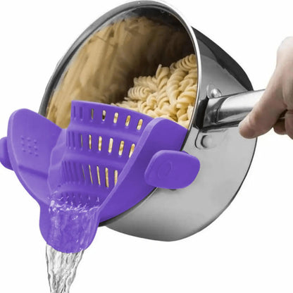 Adjustable Clip-On Pot Strainer – Universal Drain Strainer for Pots, Pans & Bowls