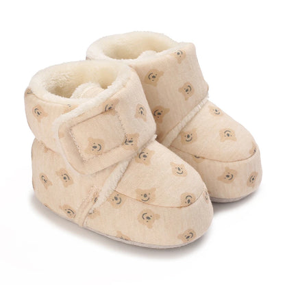 Cartoon Cotton Winter Boots, Soft Sole