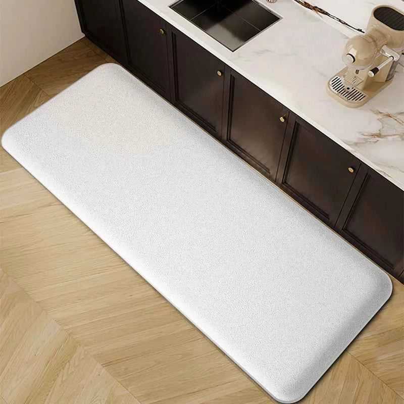 1pc long strip thickened kitchen floor mat flannel non-slip bathroom absorbent mat home door dirt-resistant foot mat