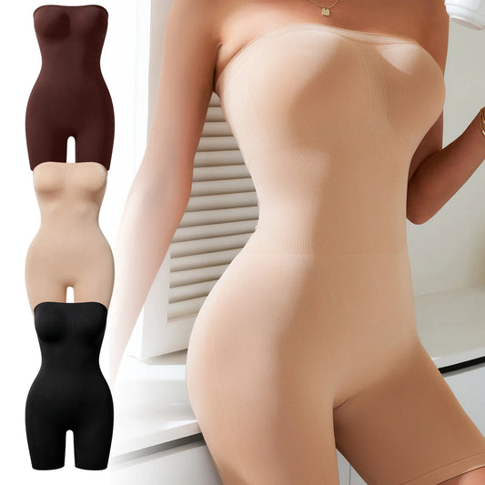 Combinaison bustier froncée pour femme — Combinaison d'été douce et respirante