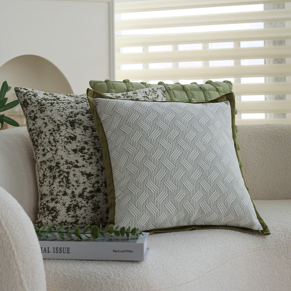 Tranquil Touches: Pack of 1 Throw Pillow with 450g Insert size of 18"x18"