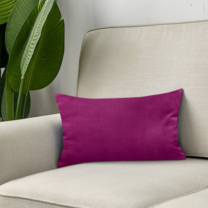 12''x20'' luxe velvet lumbar pillow | 9 colors soft & elegant solid design | modern couch, bed & chair accent | insert included