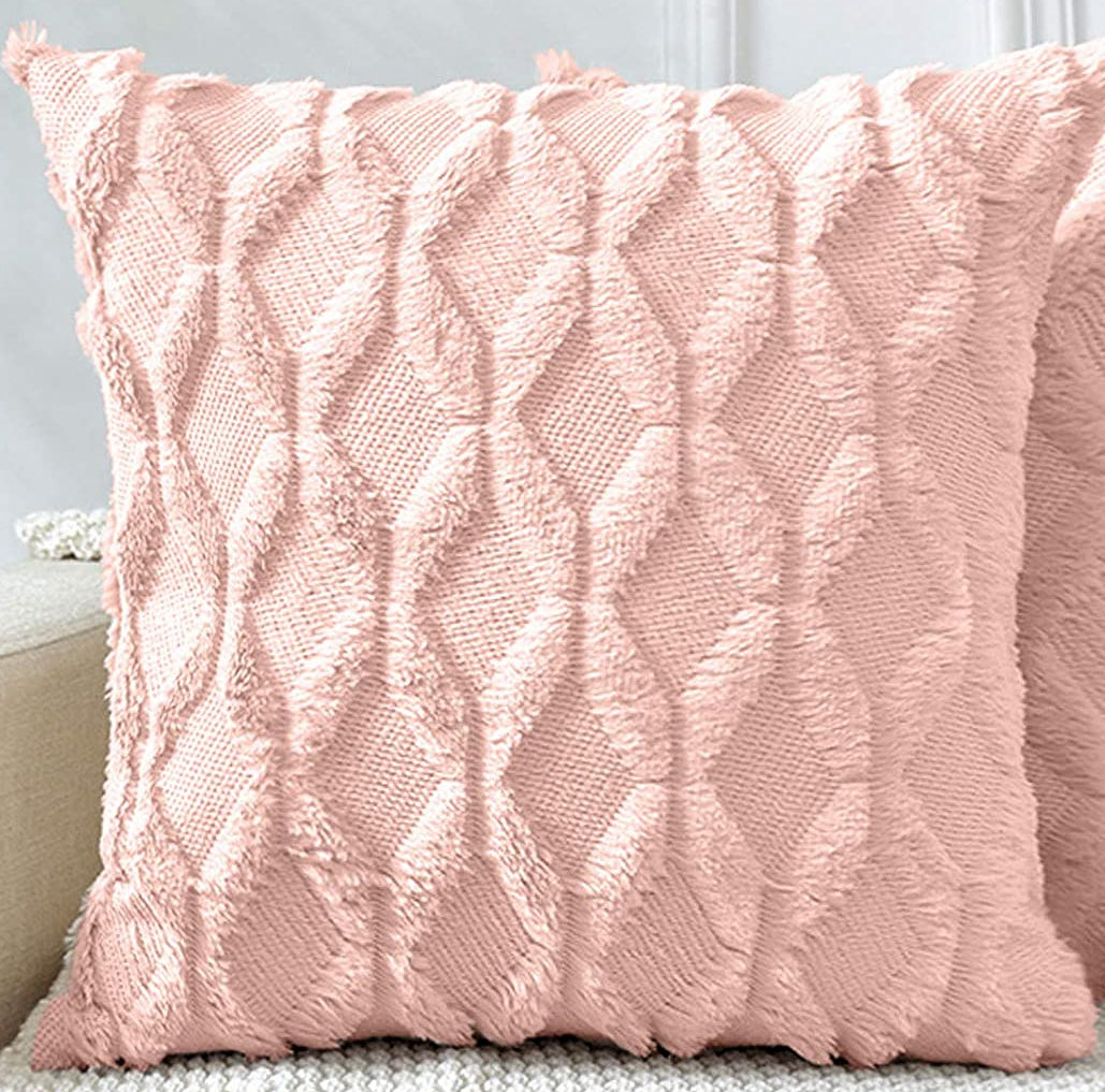Diamond shaped Plush Throw Pillow (With Insert) size 18"x18"