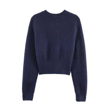 Fashion Temperament Women's Clothing Wholesale Button Knitted Coat