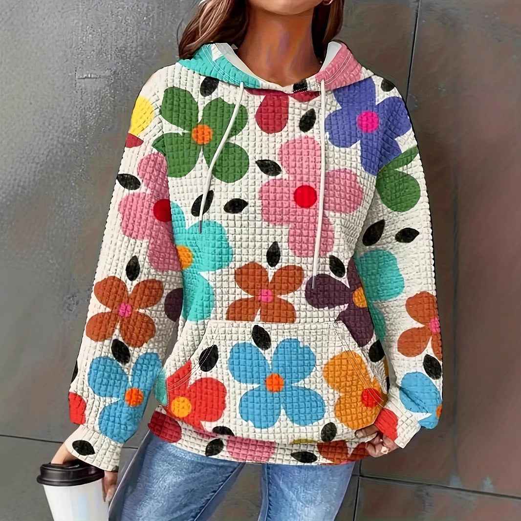 Hooded Sweatshirt Digital Printing Casual Women's Hooded Sweatshirt