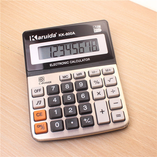Aluminum Desktop Calculator - Compact Office & Commercial Calculator for Business