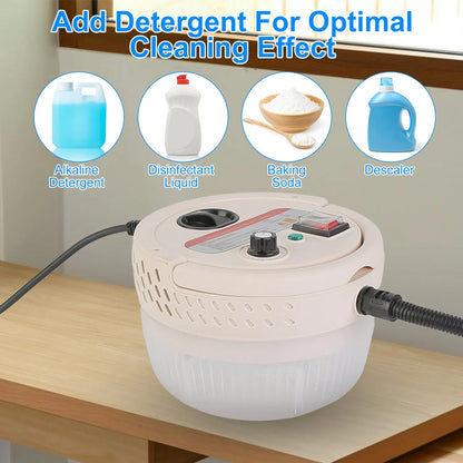 2500W Handheld High Temperature And Pressure Steamer Cleaner With 1400ML Tank 9 Accessories 6 Steam Levels For Dirt Grease Grout Tile Floor Couch Car - DropOnline.co