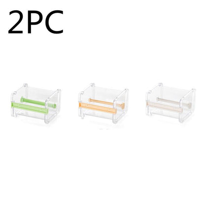Fante Scotch Tape Cutter Sub-Packing Box Office Gadgets Japanese-Style Hand Account Desktop Tape Storage Box Seat - DropOnline.co