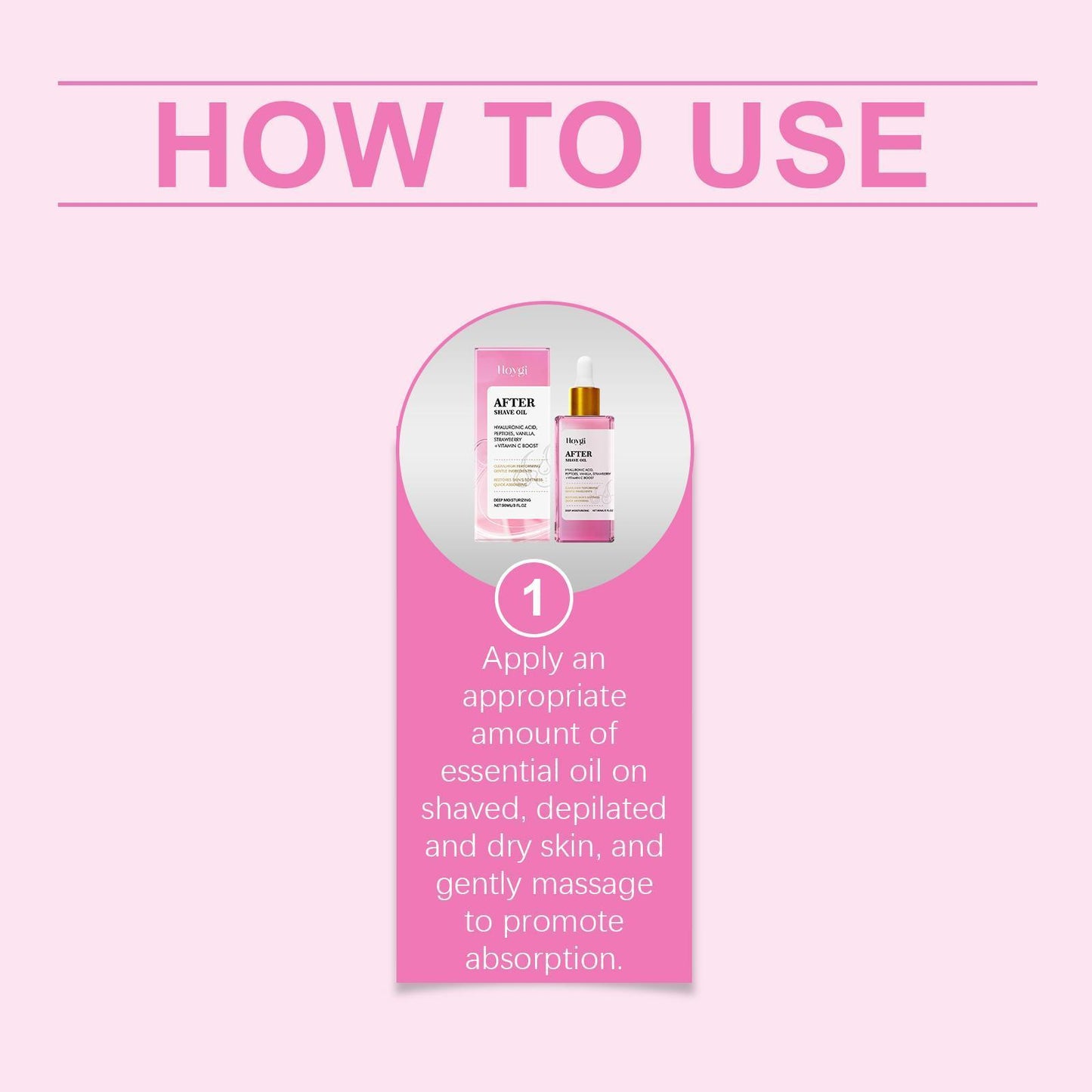 Hoij Strawberry Aftershave Oil Soothing And Moisturizing Daily Care