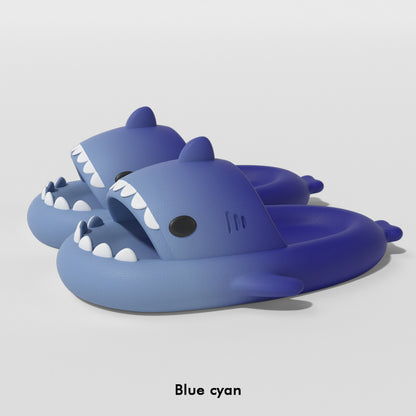 Gradient Shark Slippers Men's Home Bathroom Non-slip - DropOnline.co