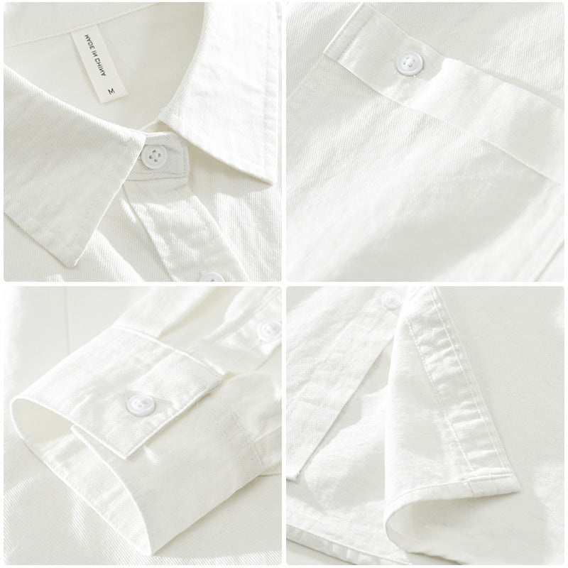 Men's Casual Long Sleeve Shirt - Comfortable Button-Down for Everyday Wear
