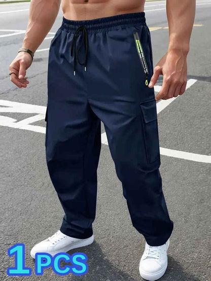Breathable Cargo Pants Retro Workwear