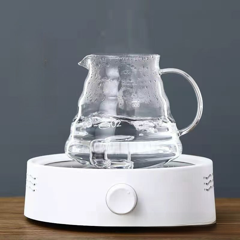 High borosilicate glass coffee pot