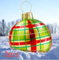 Giant Inflatable Christmas Ball 60cm - PVC Outdoor Ornament Decoration for Tree & Yard