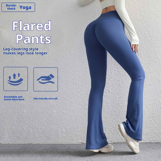 European And American High-waisted Peach Butt-lifting Quick-dry Flare Yoga Pants For Women